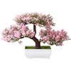 Verve Jelly Albero Bonsai Artificiale Decorazione Piante Finte Piante d'appartamento Artificiali in Vaso Pianta Bonsai di Pino Alto 18 cm per la Decorazione Principale come Display da Desktop