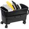 KWB 1783-24 Set di lavaggio per piastrellisti Profi 3 pezzi - secchio di lavaggio da 24 l incl. doppio rullo compressore, spugna in gomma cellulare, 1x tavola di pulizia con supporto per spugna idraulica, rulli di trasporto, Made in Germany