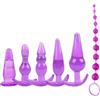 CUNTAUK Set di stimolatori anali in silicone, confezione da 6 giocattoli sessuali anali di sicurezza fetish per principianti Trainer anale per donne adulte coppie gay lesbiche