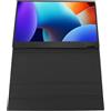 LUCKDANO Display Portatile da 15,6 Pollici, Monitor Touch Screen USB C Esterno 1920x1080P 16:9 con Custodia in Pelle PU, Ampio Angolo di Visione di 178°, per Giochi in Ufficio e Riunioni