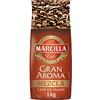 Marcilla - Grand Aroma Mix 80/20 1 kg - Miscela di Caffè in Grani per Macchina per Espresso - 1000 grammi - Tostatura Naturale e Torrefacto - Intenso e Aromatico - 3 kg