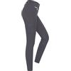 RIDERS CHOICE Pantaloni da equitazione in cotone, con inserto in silicone, per bambini, grigio, 170