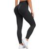 Ulknyss Leggins Sportivi Donna Push Up Leggings Palestra Vita Alta Pantaloni Fitness Yoga Anticellulite(Grigio Scuro,L)