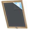 AIYOUVM Tenda Oscurante Originale 38x80cm Oscurante, Protezione dal Sole, Tenda Rullo Oscurante Tendine Finestra A Vetro Moderne per Tetti Termica -Antracite