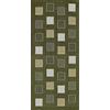 By suardi Tappeto Suardi Passatoia Modello Square Made in Italy Vari Colori Misure (Verde, 55X80)