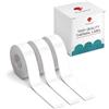 Phomemo D30 Etichette Adesive per l'Organizzazione e la Classificazione dei Documenti - Compatibili con le Stampanti Termiche D30, Q30S, Q30 e Q31, 15mm x 50mm, 3 rotoli, bianco