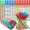 KAHEIGN 60 Pezzi Penna a Sfera Natalizia, 6 Stili Penna a Sfera Retrattile 16CM Pupazzo di Neve Renna Babbo Natale Penna Roller per Regali per Calze di Natale Bomboniere per Feste