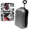 WELL HOME MOBILIARIO & DECORACIÓN Trolley Trolley 20 Cabina con custodia protettiva Travel Tips, multicolore, Valigia Trolley 20'' con custodia protettiva