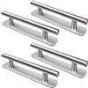 LYCXAMES 4 Pezzi Maniglie per Mobili Autoadesive, Maniglie per Armadi in Acciaio Inox, Senza Foratura, Maniglie per Porte, Maniglie per Cassetti per Armadi da Cucina, Porte Scorrevoli, Porta Balcone