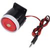 Tbest Sirene 12V Sirene Al 120Db Dc 12V Mini Corno Cablato Rosso Sirena di Allarme Sonoro Avvisatore Acustico per la Sicurezza Domestica