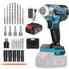 Ctalyn 21V Avvitatore a Impulsi Brushless, 300N.m 1/2 Pollice, Batteria 4000mAh, 6 Prese, Motore Senza Spazzole, Alta Capacità di Foratura per Metalli