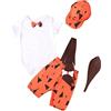 Generic Costume da Uomo delle caverne per Bambini di Halloween per Bambini. per Cani di Halloween Abiti Estivi Corti