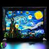 BrickBling Set di luci LED compatibile con il set di costruzione Starry Night di Lego (modello Lego non incluso), set di luci a LED fai-da-te con telecomando per 21333 Vincent Van Gogh, luci giocattolo creative