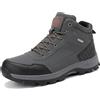 ARRIGO BELLO Stivali Uomo Scarpe Invernali Scarponi Stivaletti da Trekking Neve Caldo Pelliccia Fodera Passeggio Scarponcini Taglia 41-46 (B-Grigio, 44)