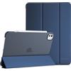 ProCase Cover iPad Pro 11 Pollici (M4) 2024 [A2836 A2837 A3006], Custodia iPad Pro 11" 5 Generazione, Ultra Sottile Leggero Cover con Auto Svegliati/Sonno -Blu Marino