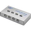 SinLoon Splitter per stampante,USB Printer Sharing Switch4 porte,4 PC Condividi 1 dispositivo USB, ad alta velocità condivisione Switcher stampante scanner esterno (1 a 4)