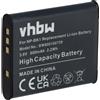 vhbw batteria compatibile con Sony Cybershot DSC-W190, DSC-W370 fotocamera digitale DSLR (600mAh, 3,6V, Li-Ion)