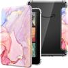 MoKo Custodia per Kindle Paperwhite 12a Gen & Colorsoft 2024,Marm Ros Chia | Cover Leggera con per eBook Reader in TPU Morbido Auto Sveglia/Sonno