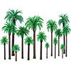 chenyu 20 Pz, Modello Di Decorazione Albero Di Cocco, Albero Di Cocco Pianta Artificiale, Realizzato In Plastica, Utilizzato Per Bonsai In Miniatura, Decorazione Paesaggistica, Verde.