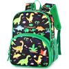 Kasgo Zaino Scuola Elementare Zaino Bambino Zainetto Asilo Bimbo Impermeabile Zaino Bambina Elementari Leggero Zaino Scuola Ragazzo con Fascia Toracica Per Viaggio Casual Quotidiano，Dinosauro Nero