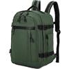 BRIJAY Zaino Ryanair-Easyjet Cabin 40 x 20 x 25 cm (20 L) | Zaino gives air travel | Borsa da Cabina Zaino per Uomo e Donna da Lavoro Lavoro Viaggio e Trekking Scuola (VERDE MILITARE)