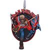 Nemesis Now Trooper - Ornamento da appendere 8,5 cm, resina, rosso, prodotto con licenza ufficiale Iron Maiden, Eddie Giftware, fuso in resina di alta qualità, sapientemente dipinto a mano