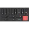 KS Tools 713.1032 - Set di chiavi a bussola lunghe 713.1032, modulo Chocs 1/2, 12 punte, 13 pezzi