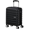 American Tourister Flashline - EasyJet Handgeck, Spinner XS, 35 x 45 x 20 cm, 23 L, 2,20 kg, maneggevolezza degli aeromobili sottoserseetri, nero (ombra nera)