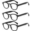 SUERTREE Occhiali da Lettura Presbiopia 3 Paia Ultralight Diottrie Montatura Uomini Donne Moda Comfort Anti Eyestrain Occhiali per Computer BM171 (3.0X3PC)