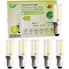 GY Lampadine LED E14, 3.2W(equivalente a 40W) Lampadine Attacco Piccolo 520 Lumen, Lampadine LED E14 Luce Calda 3000K, LED Risparmio Energetico, Non Dimmerabile, Senza Sfarfallio Lampadina, 5 Pezzi