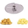 TUKEVA Pelapatate per Bimby TM6 TM5 con pelapatate in plastica, per patate, frutta e verdura (argento)