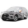 Kayme Telo Copriauto da Esterno, Compatibile con Audi Q3 (2012-2025), Copertura a 6 Starti per Impermeabile Anti UV Anti Vento Antipolvere, Telo Copri con Cerniera e in Cotone.