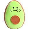 Generisch Giocattolo da masticare per cani di piccola taglia, giocattolo di peluche ad avocado, per cani, giocattolo in tessuto per cani che scricchiolano, giocattolo per animali domestici, avocado,
