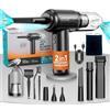 PORTENTUM Air Blower And Vacuum ABV-1, Aspirapolvere Senza Fili et Aria Compressa, Nero, 68 W, 75 decibeles