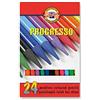 Koh-I-Noor, PROGRESSO 8758 - 24 matite colorate senza legno