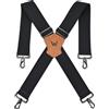 WELKINLAND Bretella da lavoro completamente elastica larga 5,1 cm per jeans, nero, Large