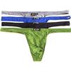 QiaTi Mutande da Uomo Tangas, Mutandine da Uomo, Confezione da 4, Tanga/8pcs