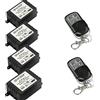 QIACHIP 433mhz DC 12V Interruttore Telecomando senza fili Ricevitore 1 Canale, Interruttore di Ritardo Temporizzatore Controllo Remoto RF Modulo Relè con 2 trasmettitore per Cancello