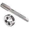 CoCud Set Rubinetti e Matrici, M11 x 1 Filettatura, Metrico Acciaio Alta Velocità Macchina Rubinetto per Vite & Kit Utensili per Stampi Tondi - (per Riparazione), 1 set