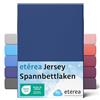 etérea Himmlische Qualität etérea Jersey lenzuolo con angoli 100x200-120x200 cm Marina Militare Epaisseur 15-25 cm - 100% Cotone - Oekotex materasso Letto copripiumino - lenzuola 100x200cm - 120x200cm Blu