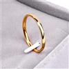 CXWK Anello Semplice da 4 mm Anello in Oro Rosa Moda Uomo e Donna Fede Nuziale Esclusiva per Coppie