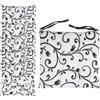 VIRSUS Set 6 Cuscini per Sedie a 4 Punti con Lacci 022, Misura 40x40 cm, Coprisedia da cucina, Imbottitura Poliestere e Rivestimento Cotone e Poliestere, Made in Italy (Bianco con Fiori Neri)