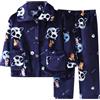 Generic Pigiama in Pile per Bambini e Ragazzi Set Caldo Inverno Autunno Pigiama Pigiama Morbido Set di Pantaloni con Tasche Vestito Secondo Compleanno Bambina