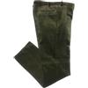 La Primula Verde Pantalone Elegante da Uomo Duca Visconti di Modrone in Velluto, 11 Colori, dalla 48 alla 65 Leggermente Elasticizzati, Ideale per Le Taglie Forti (61 IT Calibrate, Verdone)