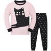 Generic Set Pigiama in Cotone da 2 Pezzi per Bambina e Bambino a Maniche Lunghe e Pantaloni Bikini 10 Anni