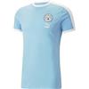 PUMA T-Shirt Manchester City F.C. ftblHeritage T7 da Uomo L Team Light Blue White