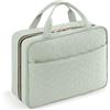 Lifewit Beauty Case da Viaggio Donna, Grande Trousse Trucchi da Appendere, Beautycase da Viaggio con 4 Trasparente Scomparti, Regalo Donna e Uomo, Grande, Vert Menthe