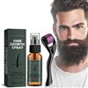 Tkekruh Siero Per La Crescita Della Barba 30ml, Set spray Idratante per Barba, Siero Barba per Uomo, Conferisce Lucentezza, Nutre e Rigenera, per una Rapida Crescita e Ispessimento della Barba