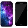 Generico Cover compatibile con Cover Samsung Galaxy A5 2017 Nebulosa di Orione nello spazio Galassia blu e viola Rigido