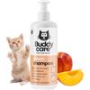 Buddycare Peach Cat Shampoo - Shampoo pulizia profonda per gatti - Profumo fruttato - Con aloe vera e vitamina B5, 500 ml